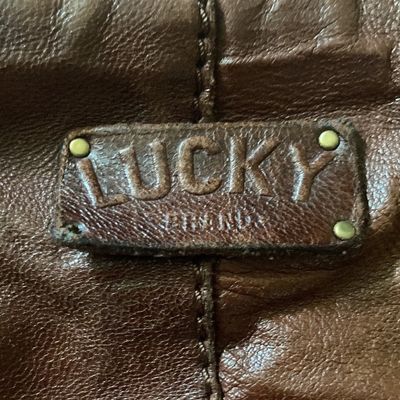 Lucky Brand Brown vintage leather purse bag and wallet - Picture 6 of 13